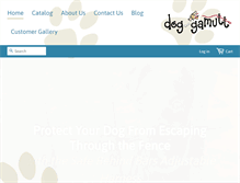 Tablet Screenshot of dog-gamutt.com